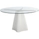 Moda 55 X 30.25 inch White Dining Table